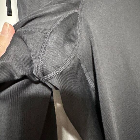 FILA dark gray yoga pants , flared bottoms, side drawstrings to cinch waist - Picture 8 of 8